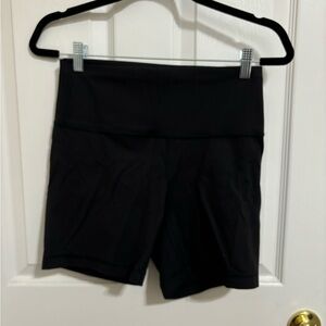 Lululemon Wunder Train Black Bike Shorts